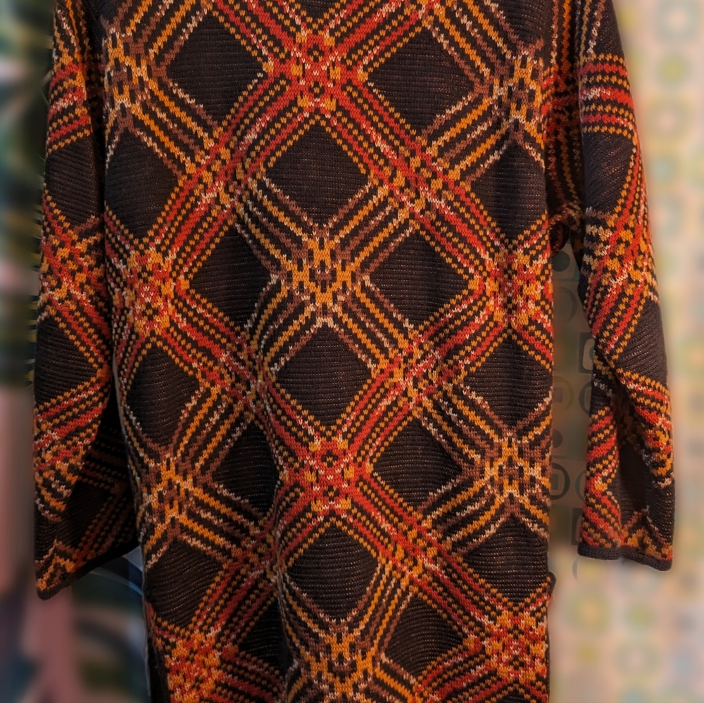Vintage 70's Ysl Rive Gauche Wool Diagonal Plaid … - image 3